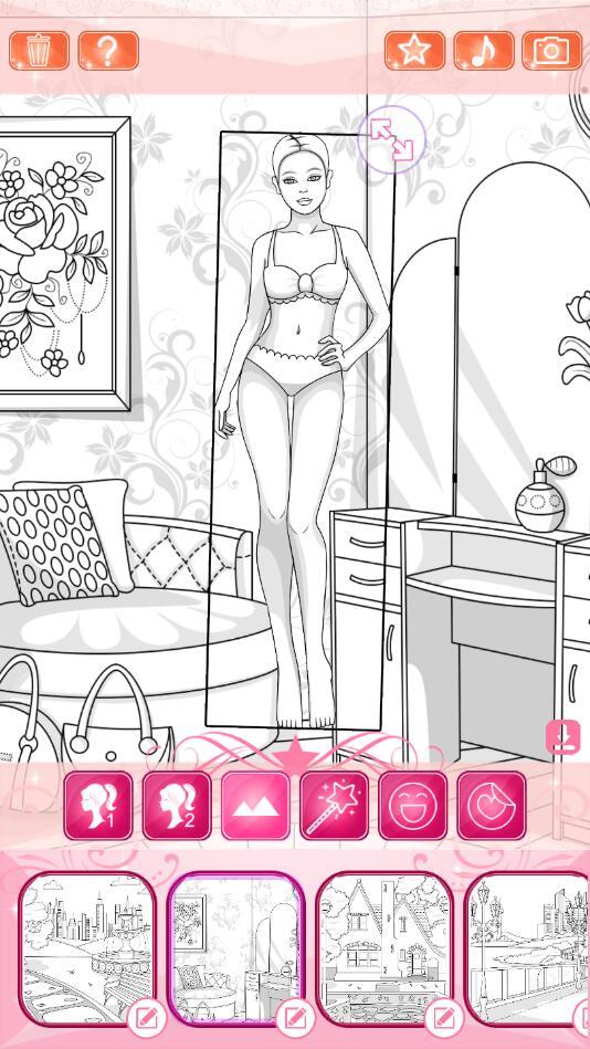 女孩装扮和涂色书 1.5安卓版