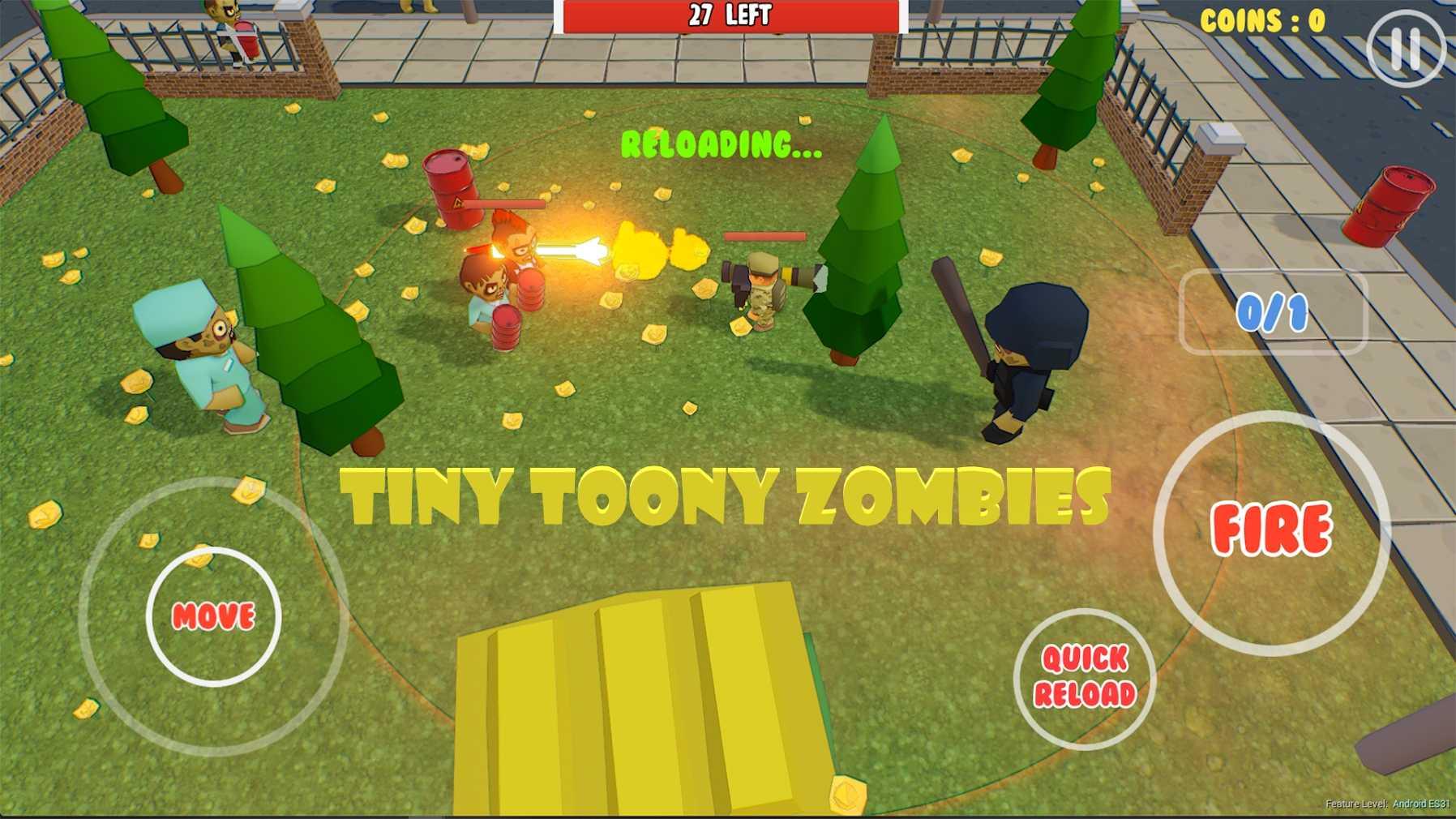 Tiny Toony Zombies(小小部队vs僵尸破解版) 1.0安卓版