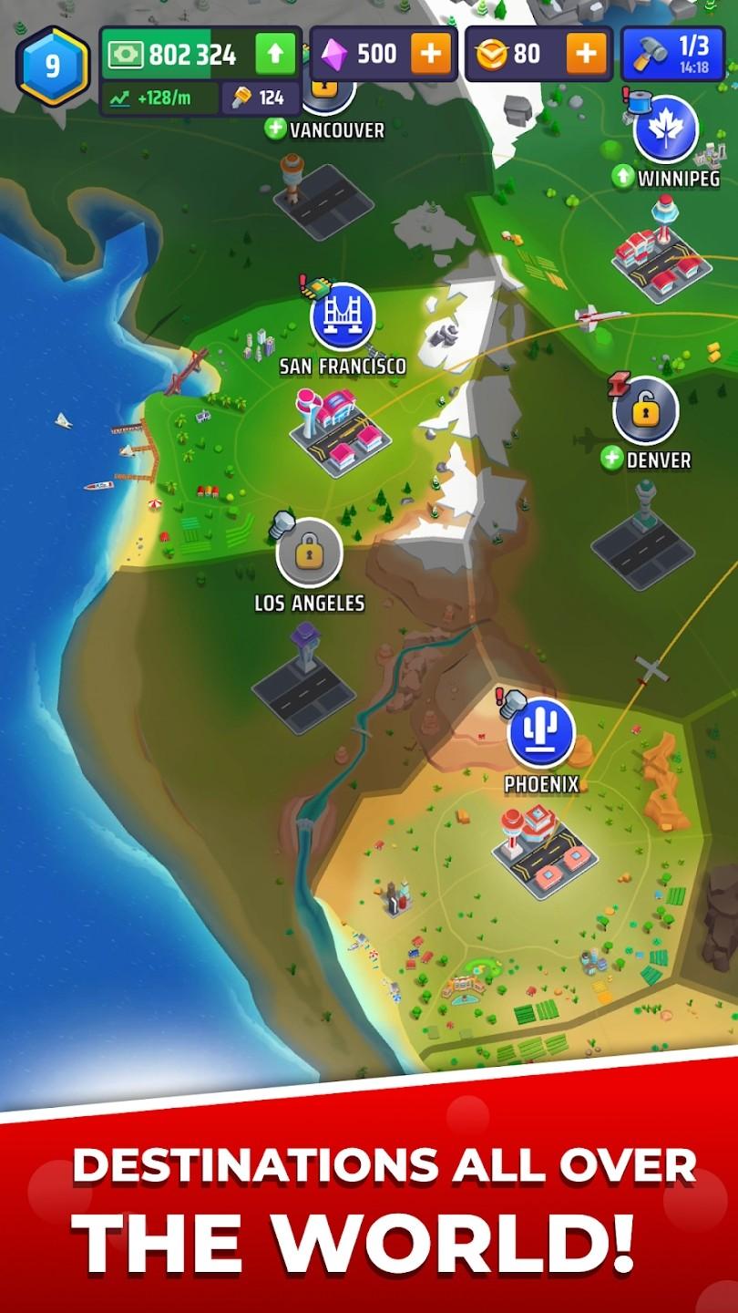 放置飞机公司大亨最新版(Airplane Inc.) 1.24.0手机版