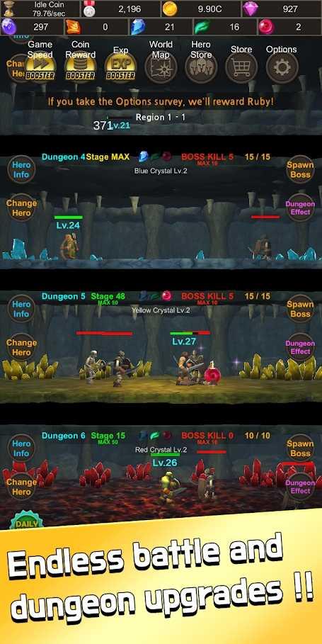 IdleDundeon(闲逛地下城无限金币版) 1.3.1破解版