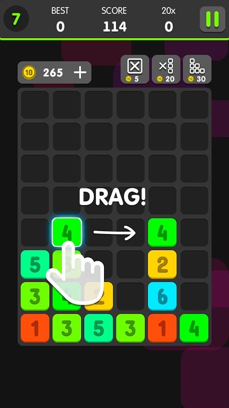 Drag And Merge Puzzle(拖拽合并数字安卓版) 1.0.6版本