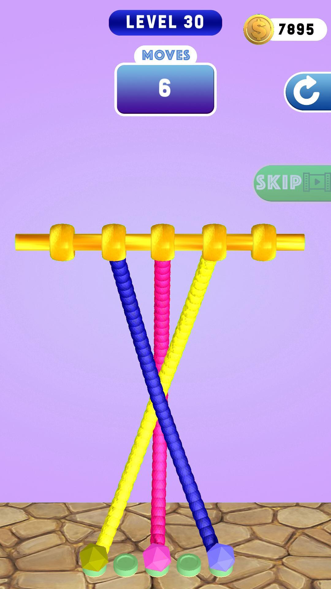 Untangle Rope 3D(解缠绳3D无限金币版) 0.8破解版