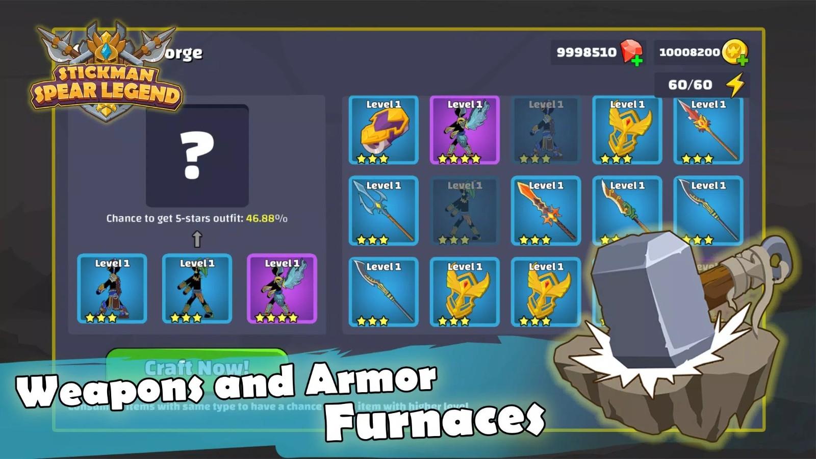 火柴人长矛传奇最新版(Stickman Spear Legend) 1.10手机版