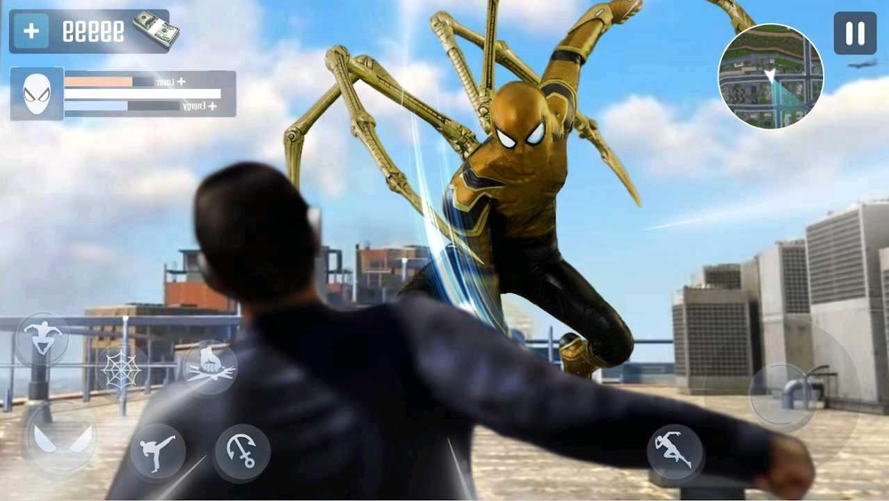 Spider stickman Rope hero(忍者绳索英雄3D破解版) 1.2最新版