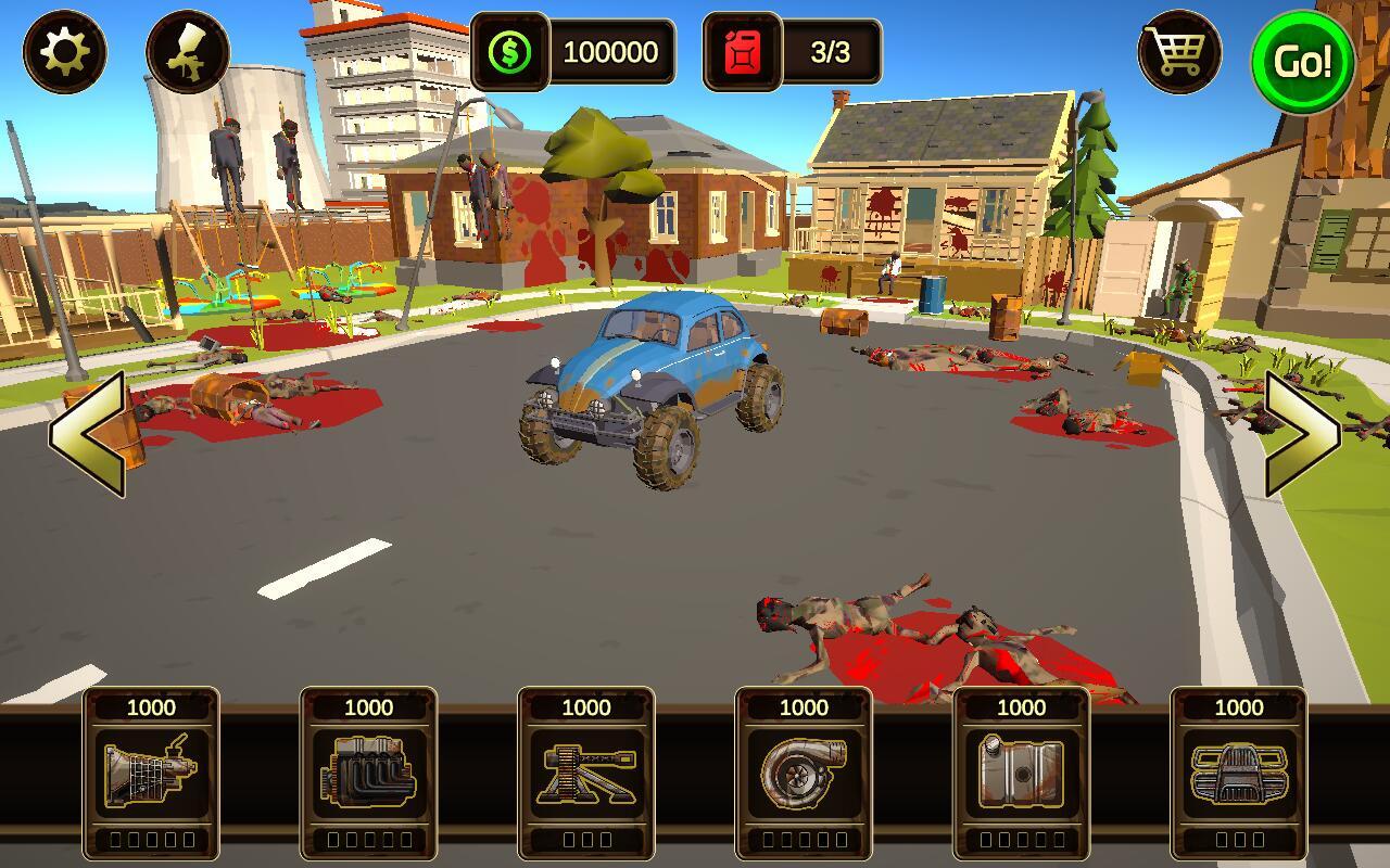 僵尸粉碎驾驶无限金币版 0.4.1破解版