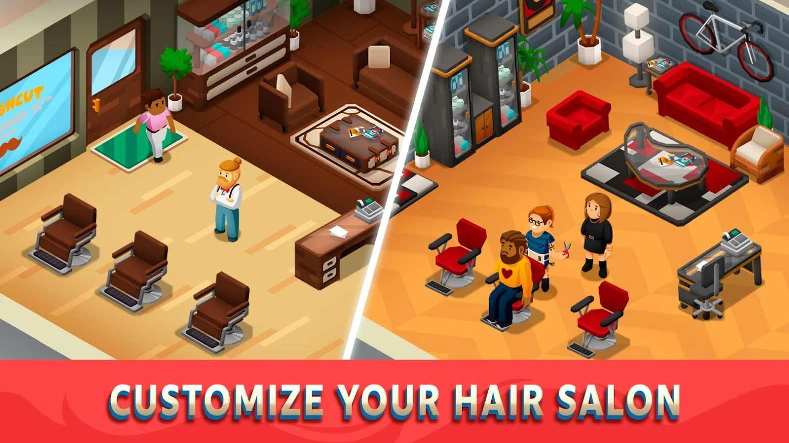 Idle Barber Shop Tycoon(空闲理发店大亨使用钞票不减版) 1.0.0破解版