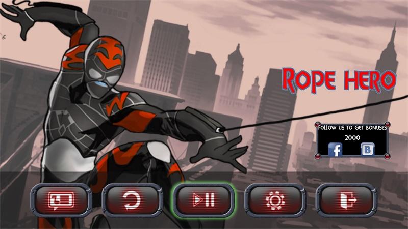 Rope Hero(绳索英雄无限金币钻石版无敌版) 3.0无限技能版