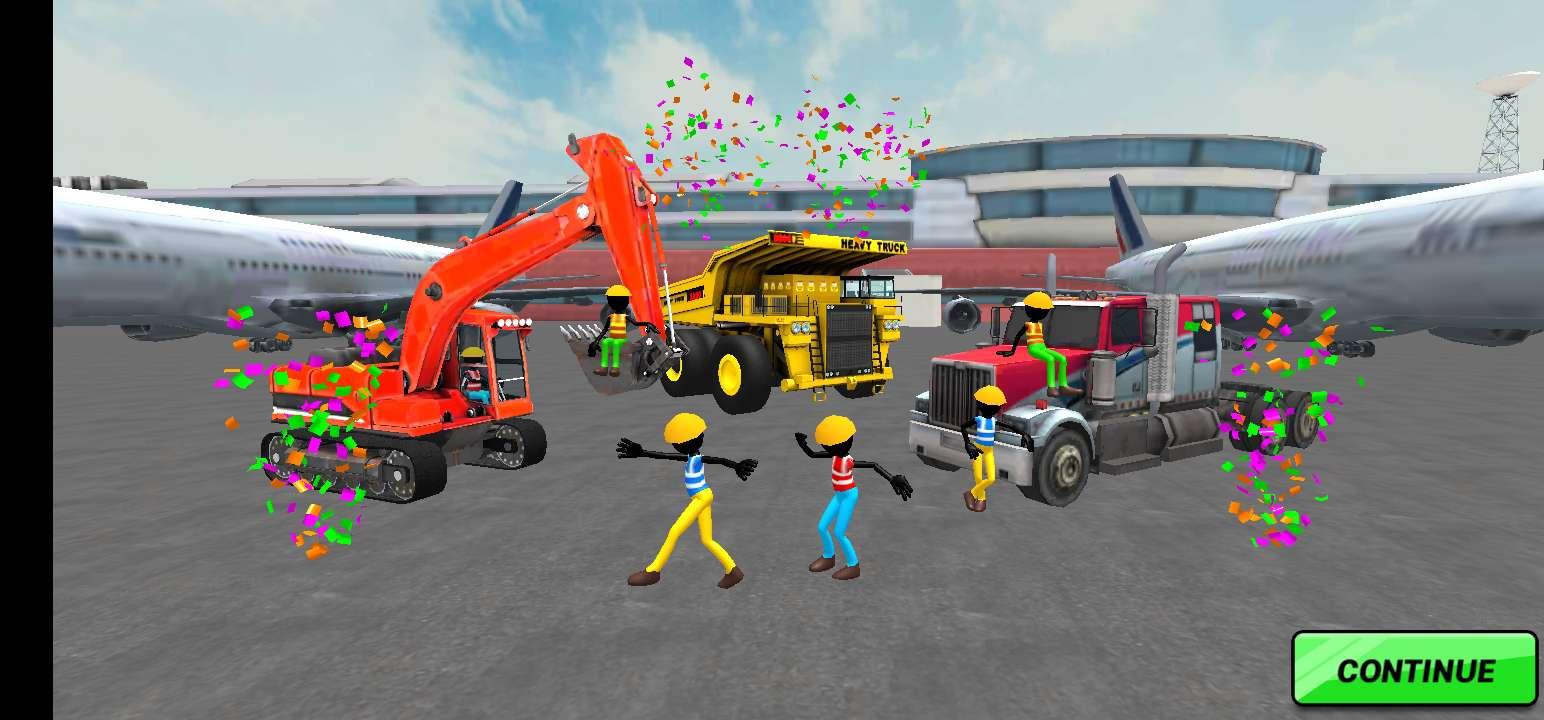 斯蒂克曼机场施工挖掘机游戏 1.1最新版