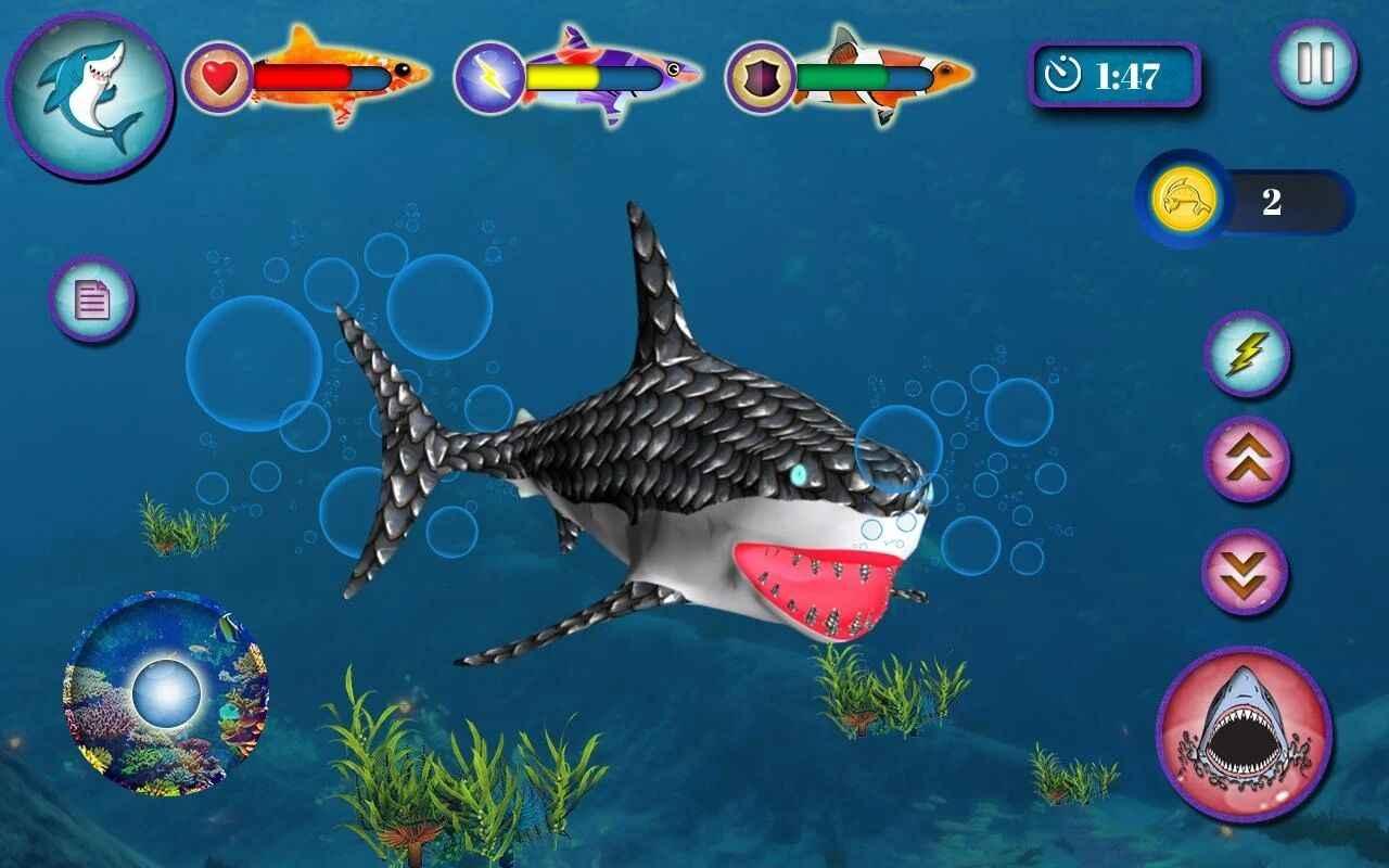 海洋鲨鱼模拟器无限金币版 1.0破解版
