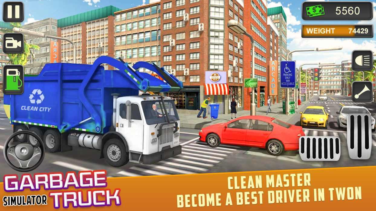 Trash Truck Driving Simulator: Dumping Game(垃圾车驾驶模拟器破解版) 0.8全车辆版
