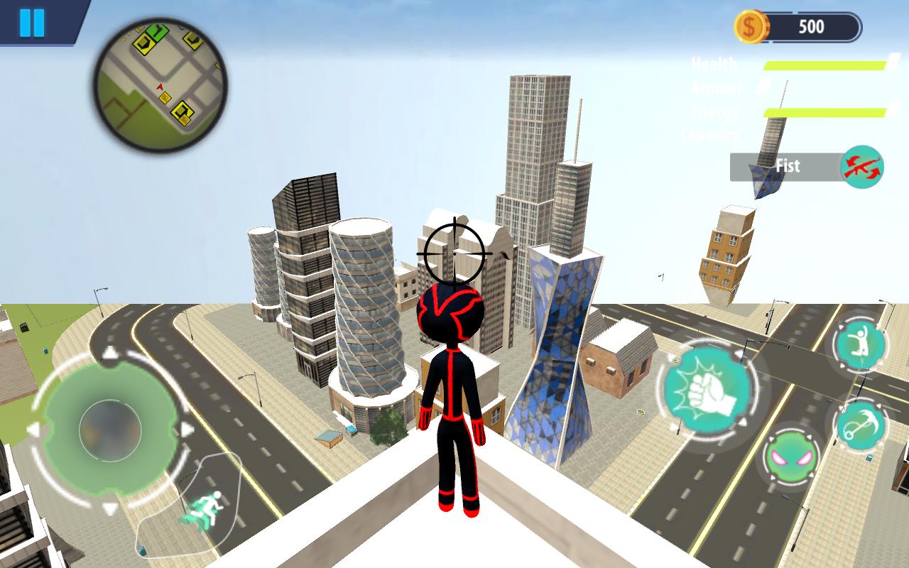 Modern Stickman Spider: Rope Hero Gangster Mafia(火柴人蜘蛛绳索英雄无限金币版) 1.0破解版