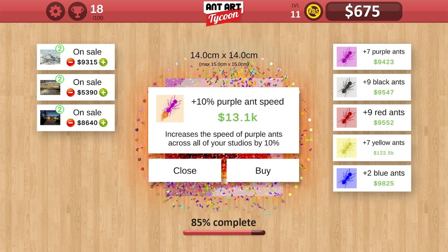 Ant Art Tycoon(蚂蚁艺术大亨最新版) 2021.9.13安卓版