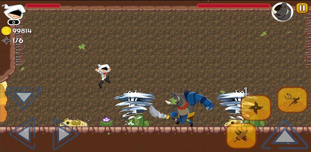 white Ninja: B Ninja Jump Run Battle Adventures(白色忍者跳跃冒险无限金币版) 1.3最新版