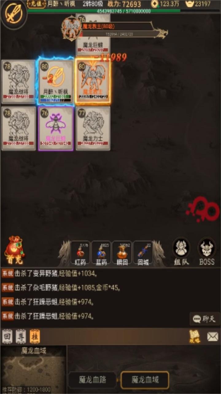 挂机文字传奇游戏 1.0安卓版