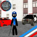 美国警察火柴人绳索英雄内置作弊菜单版（US Police Stickman） 1.3最新版