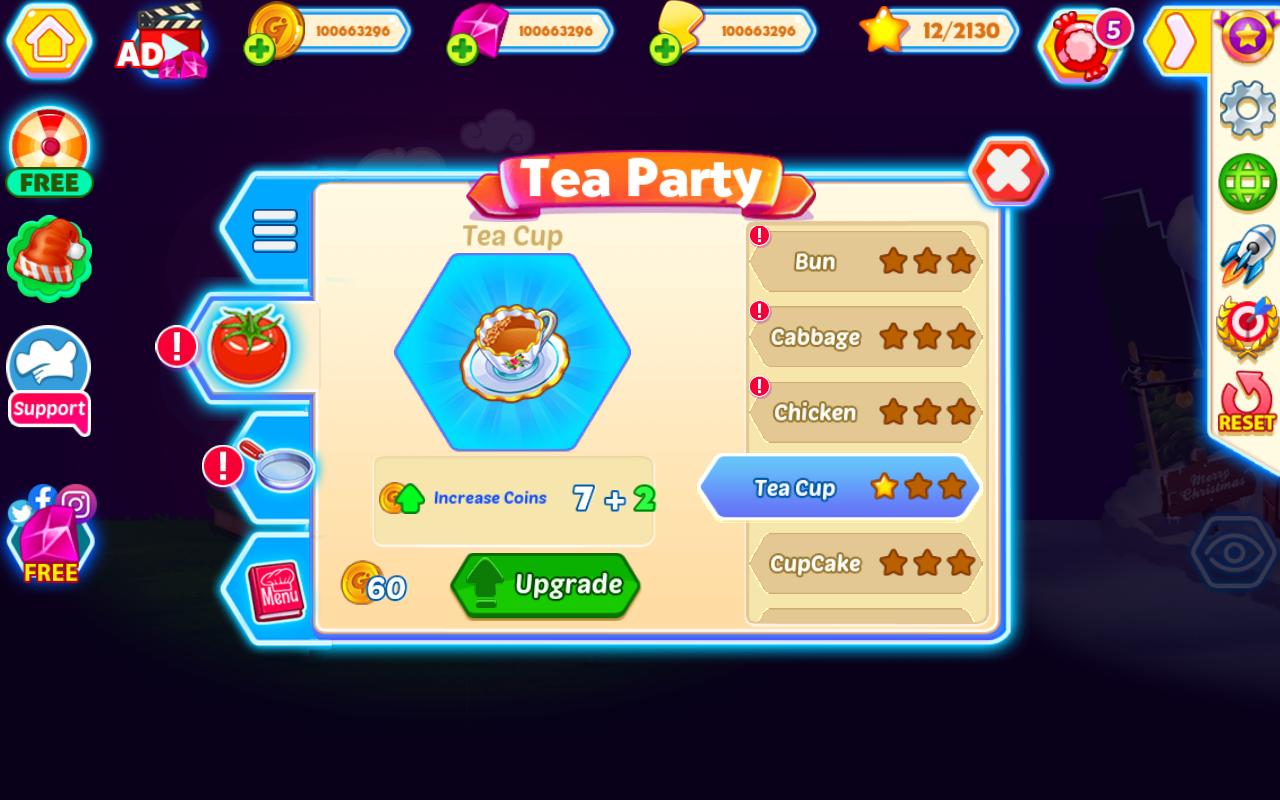 烹饪派对无限金币钻石版 3.8.8最新版