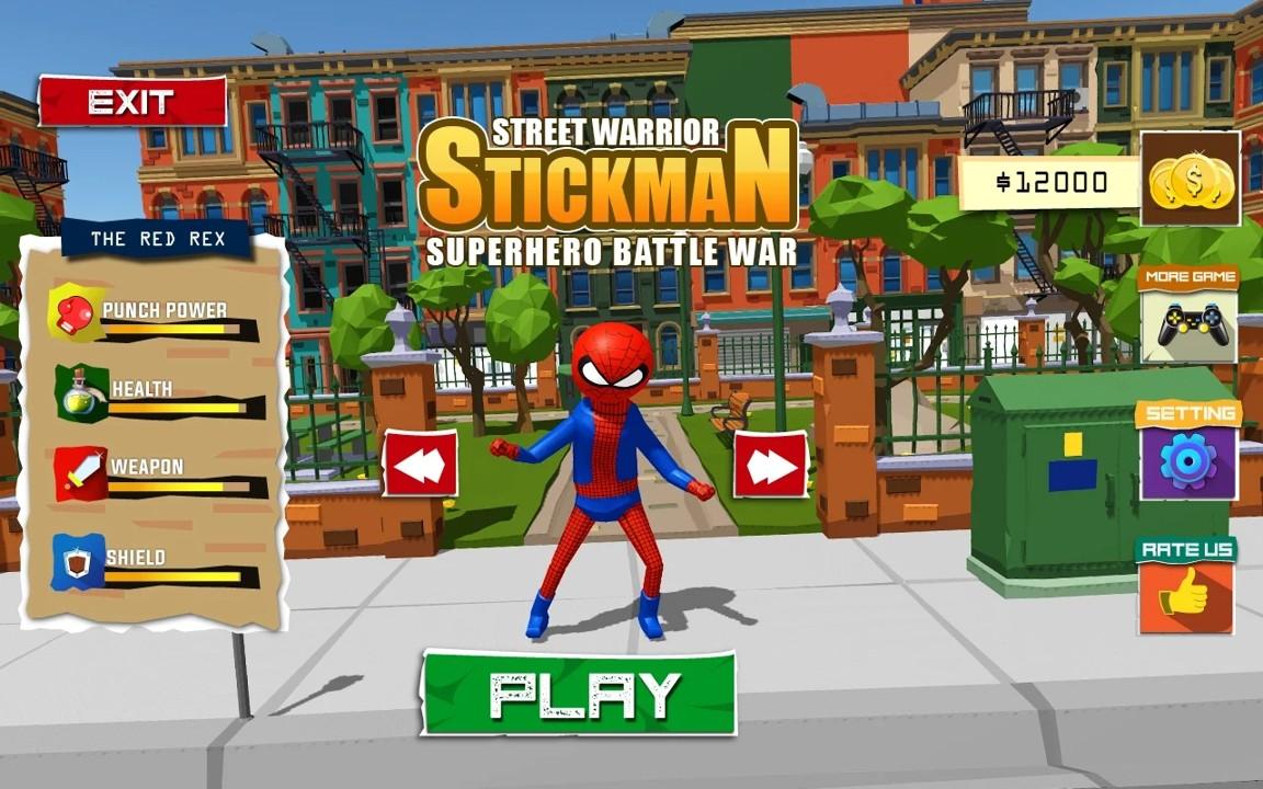 Stickman Street Supreme Warriors: Super Boy Games(火柴人城市战斗手游) 1.0安卓版
