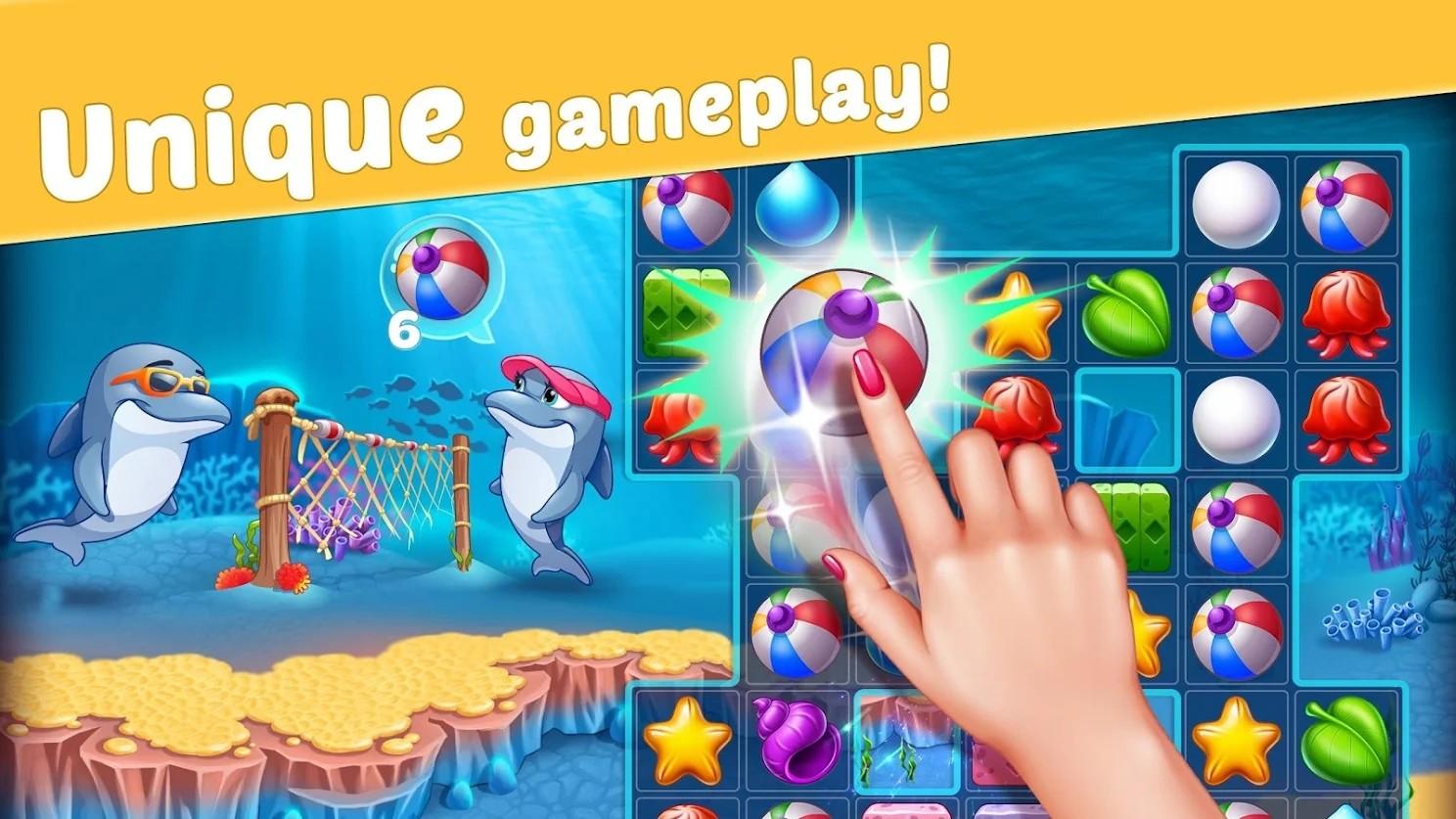 Reef Rescue(珊瑚礁救援三消冒险破解版) 6.0.320安卓版