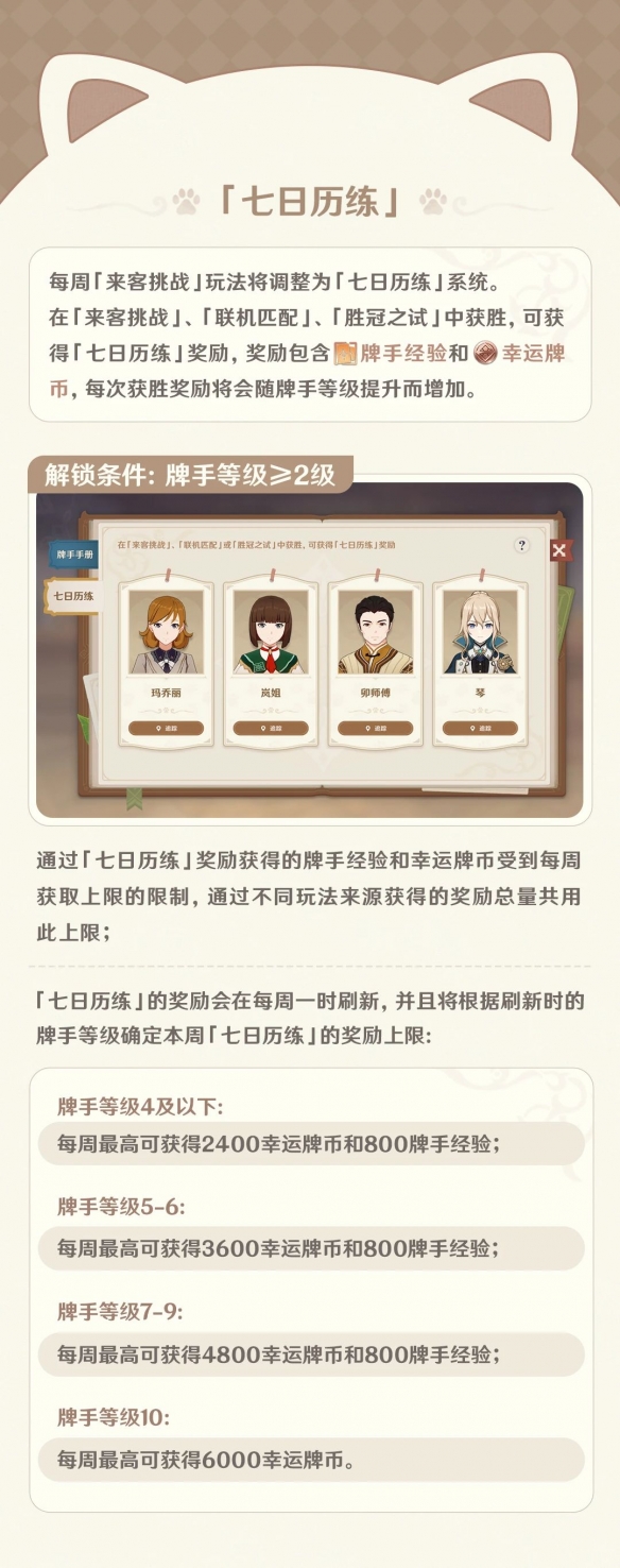 原神4.1版本七圣召唤更新内容 迪希雅流浪者瑶瑶角色卡实装_