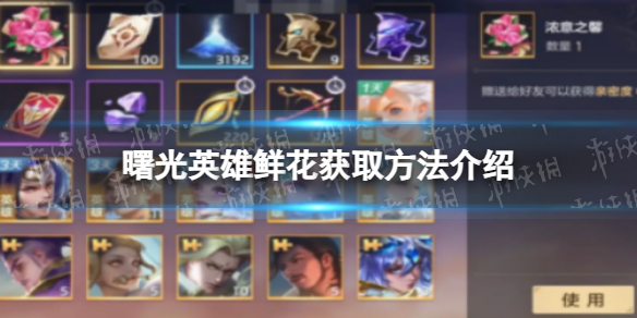 《曙光英雄》鲜花获取方法介绍