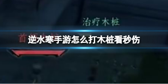 《逆水寒手游》怎么打木桩看秒伤 打木桩看秒伤方法