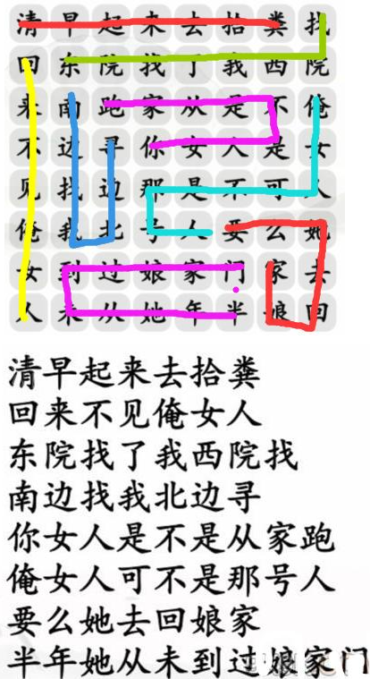 汉字找茬王守株待兔 找出图中的12个兔通关攻略_