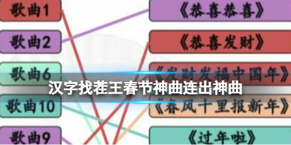 《汉字找茬王》春节神曲连出神曲 春节神曲连出神曲通关攻略
