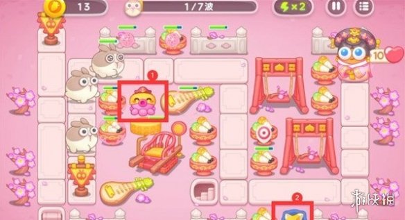 保卫萝卜4秋妃传第1关攻略 保卫萝卜4秋妃传第一关怎么过_