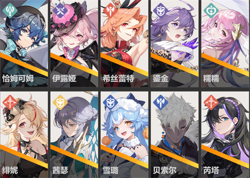 《依露希尔》星晓角色介绍-强势角色推荐