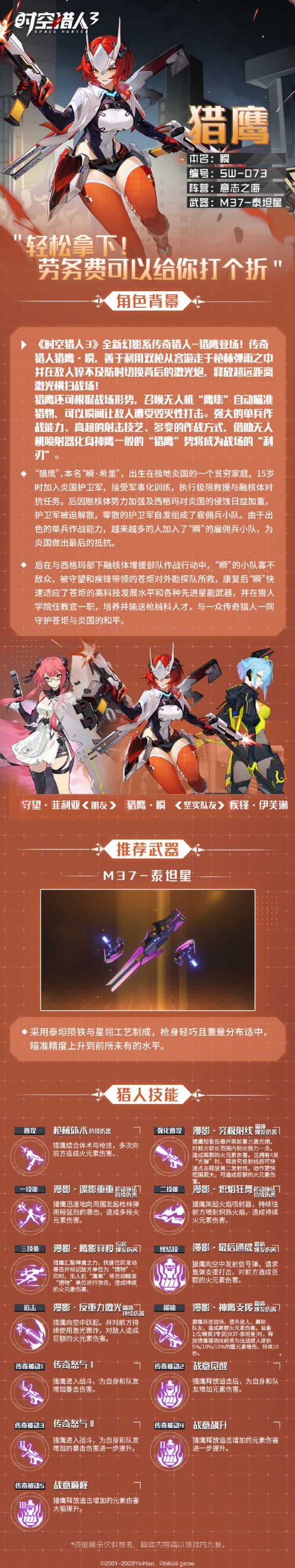 《时空猎人3》猎鹰是谁 猎鹰人物介绍