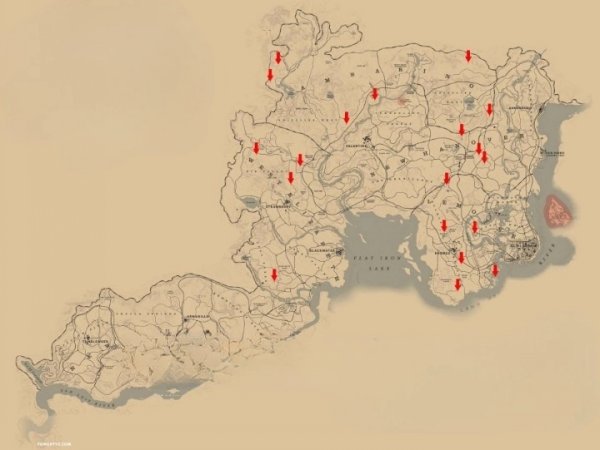 《荒野大镖客2》全小屋在哪里 小屋位置一览