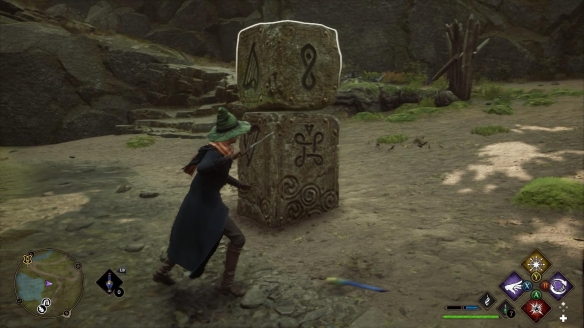 《霍格沃茨之遗》梅林试炼双层石柱怎么做 梅林双层石柱解谜攻略