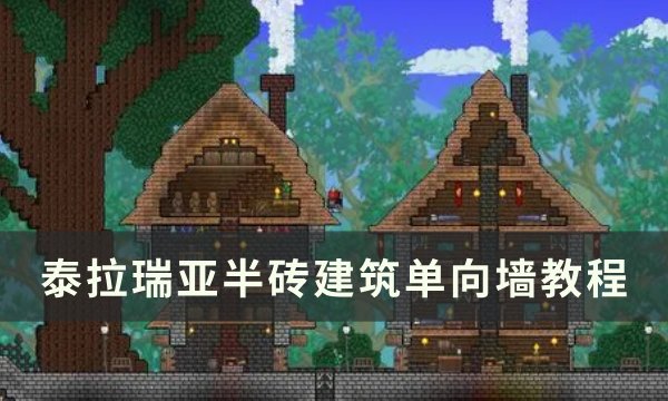 《泰拉瑞亚》怎么做单向墙 半砖建筑单向墙教程