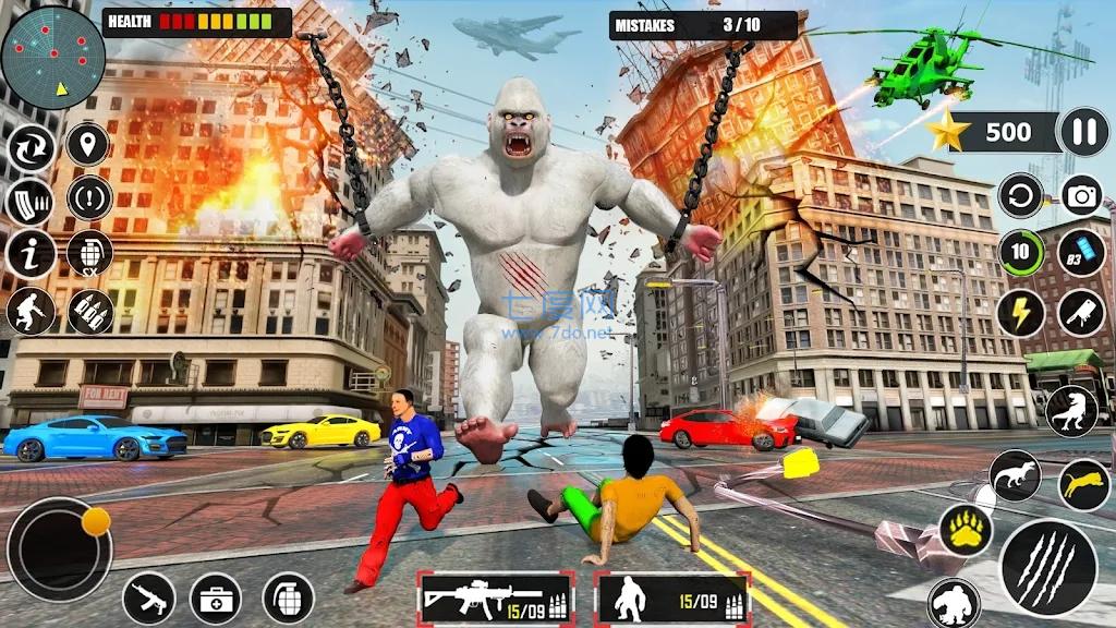 野生大猩猩粉碎城市游戏