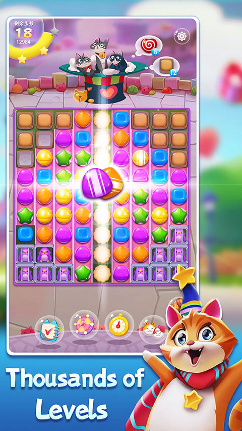 开心糖果猫2023新版消消乐(Candy Cat) v3.1.4