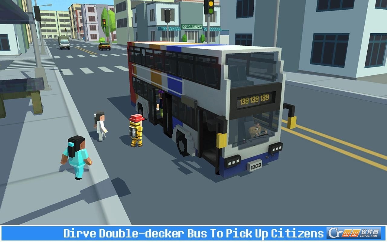 School Bus Game(像素校车模拟)截图0