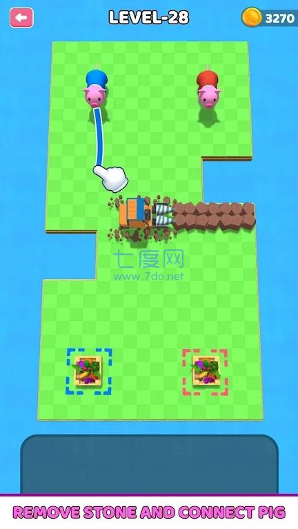 小猪奔跑拼图PigRush SolitairePuzzle