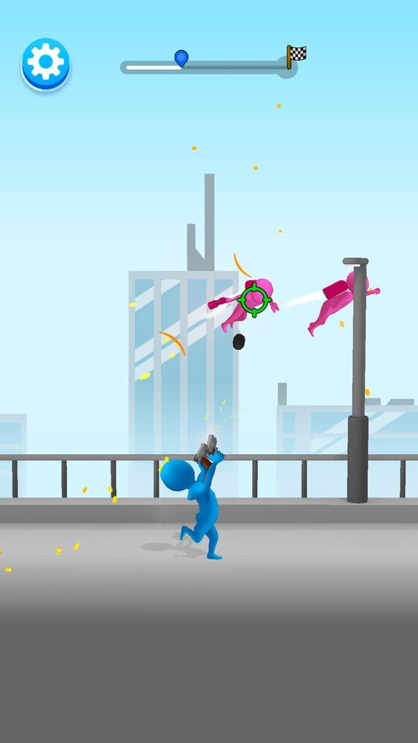 士兵枪手疯狂射击