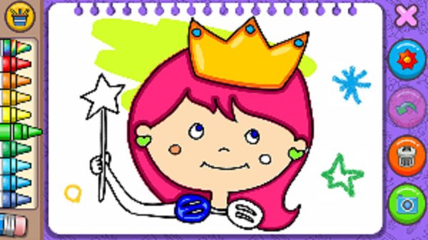 女生涂色画画游戏
