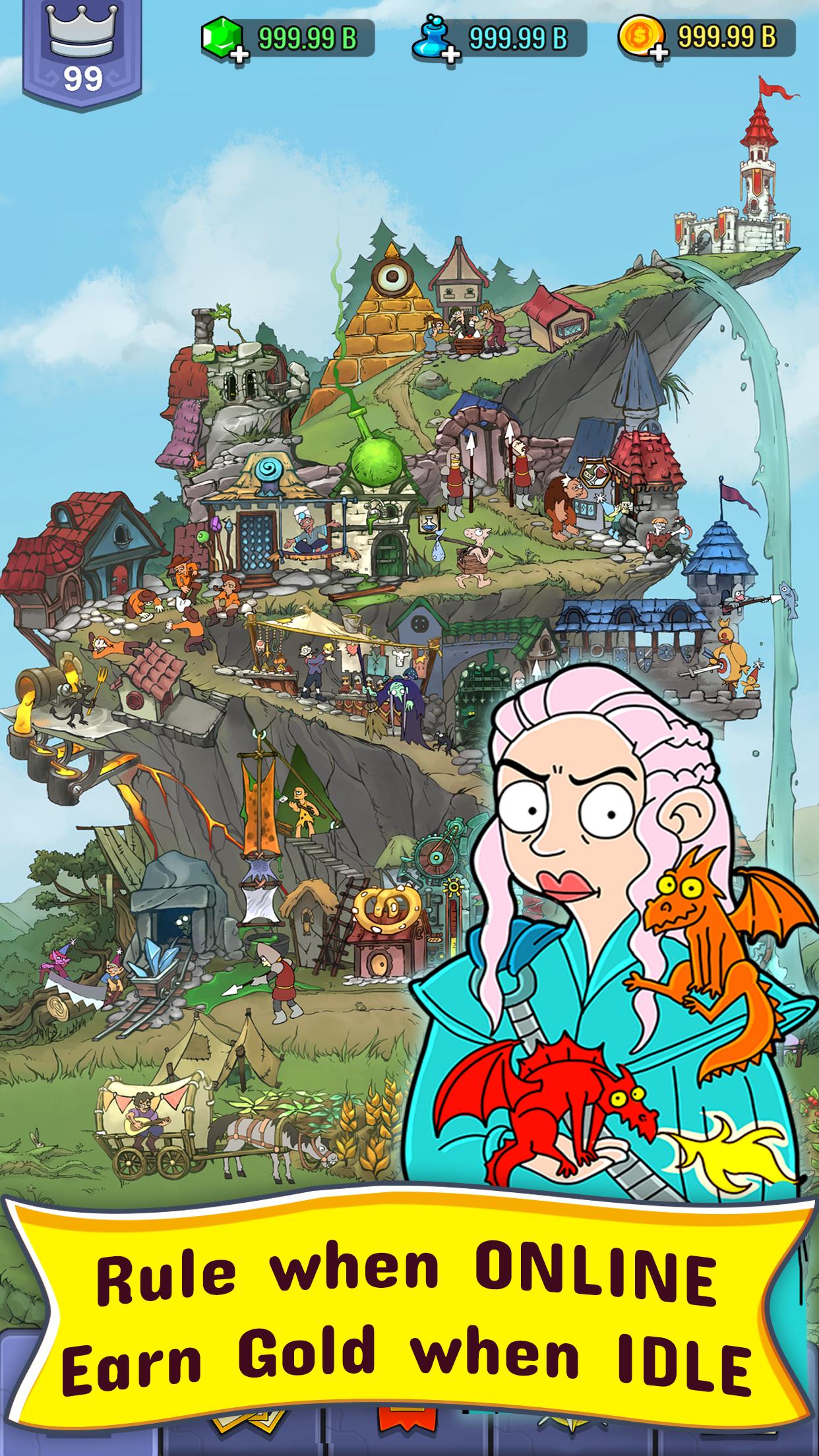 Hustle Kingdom Idle Clicker空闲喧嚣王国游戏最新版  v3.4.4