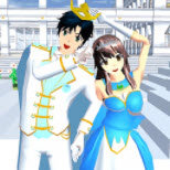 樱花校园高中姐姐白色旗袍