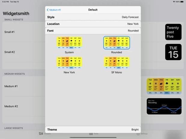 widgetsmith v20201223