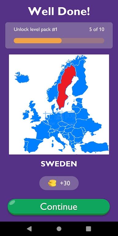 欧洲地图猜谜挑战GuessEuropeanCountry OnMap