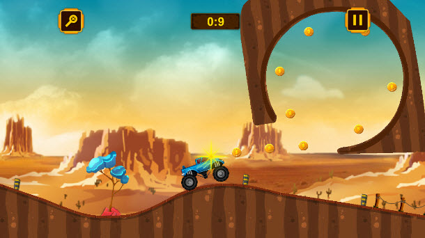 怪兽赛车手游(怪兽赛车的横版闯关) v1.0 安卓版