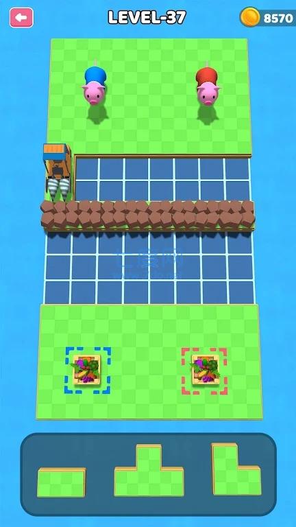 小猪奔跑拼图PigRush SolitairePuzzle