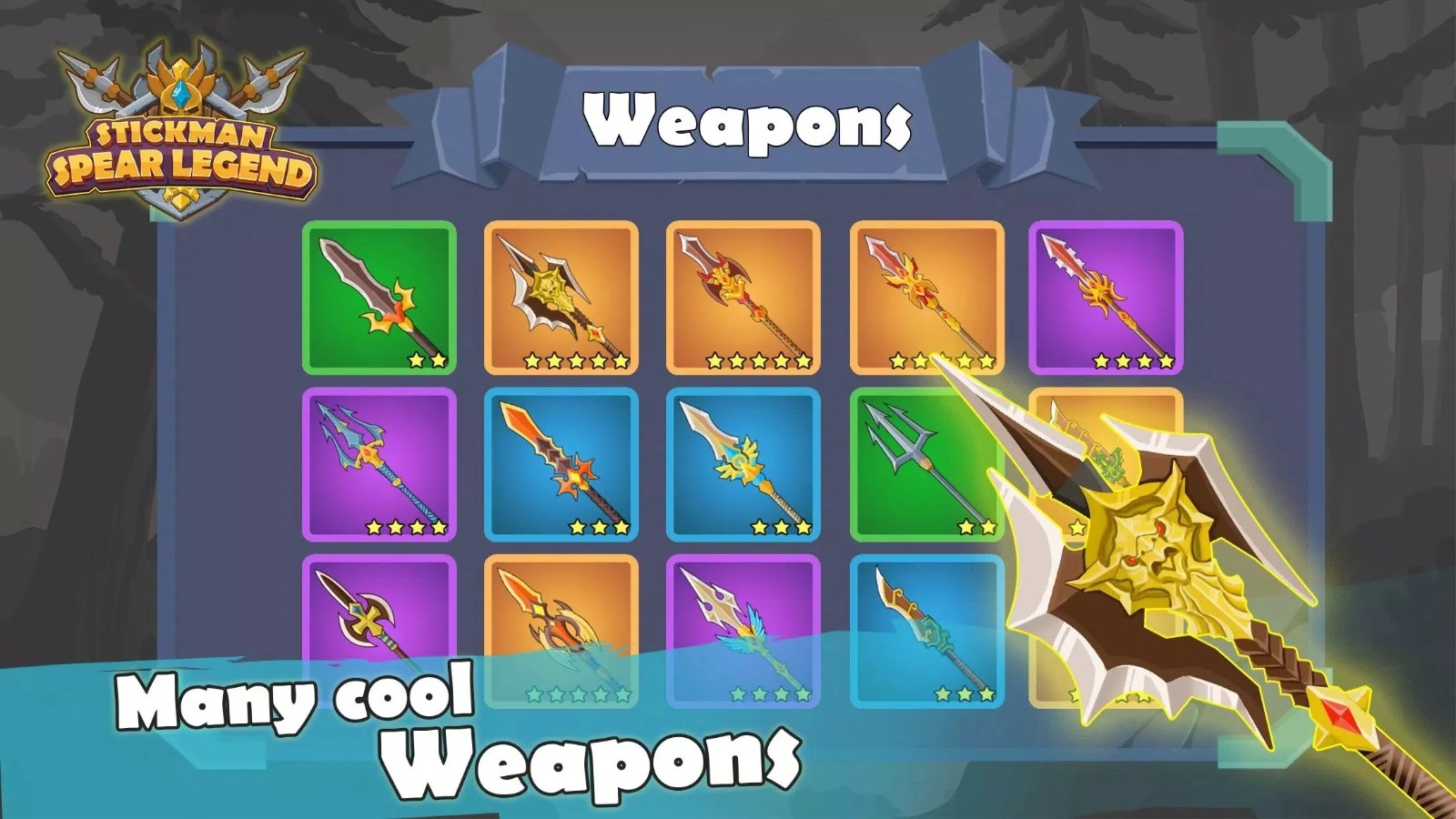 火柴人长矛传奇无限金币版 v1.15