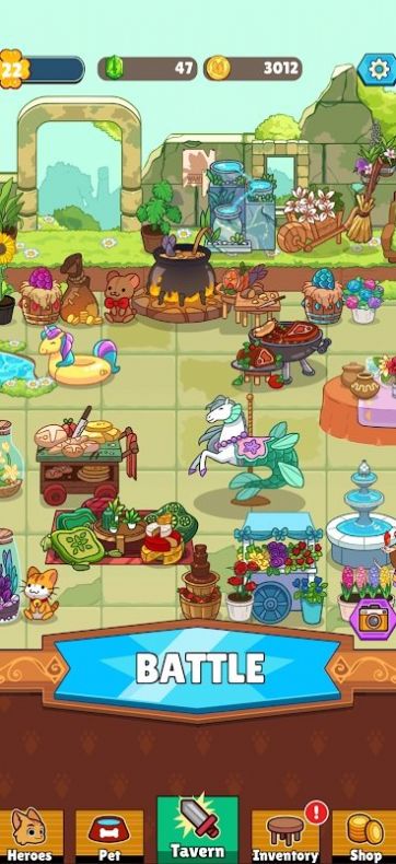 点击猫空闲英雄游戏中文版(Clicker Cats)图片1