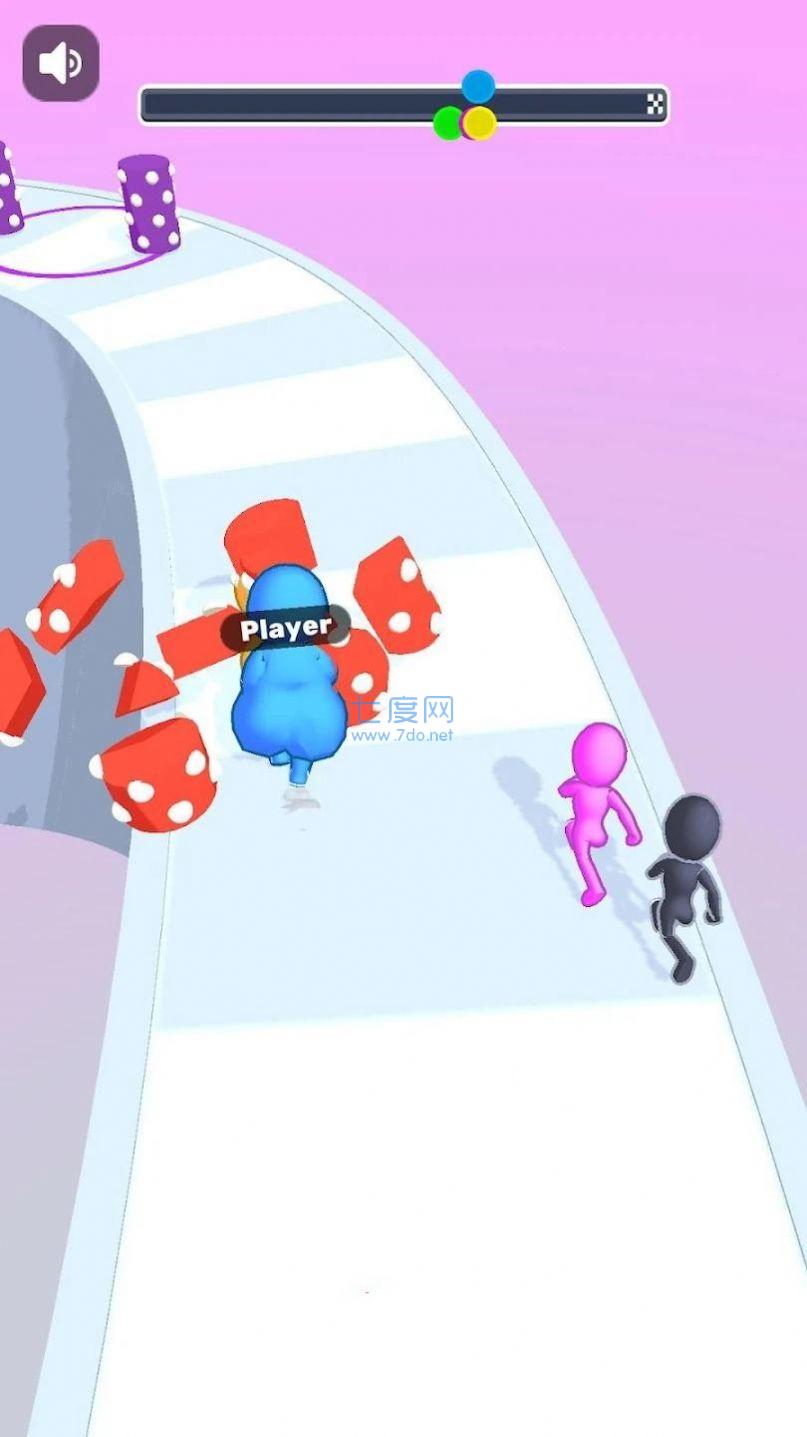 苗条胖子赛跑游戏