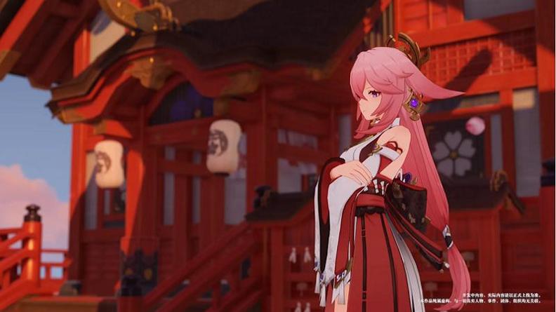 原神八重神子触摸 中文汉化版截图2