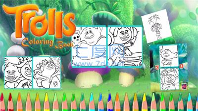 着色木马世界巡回赛trolls coloring v1.0.0
